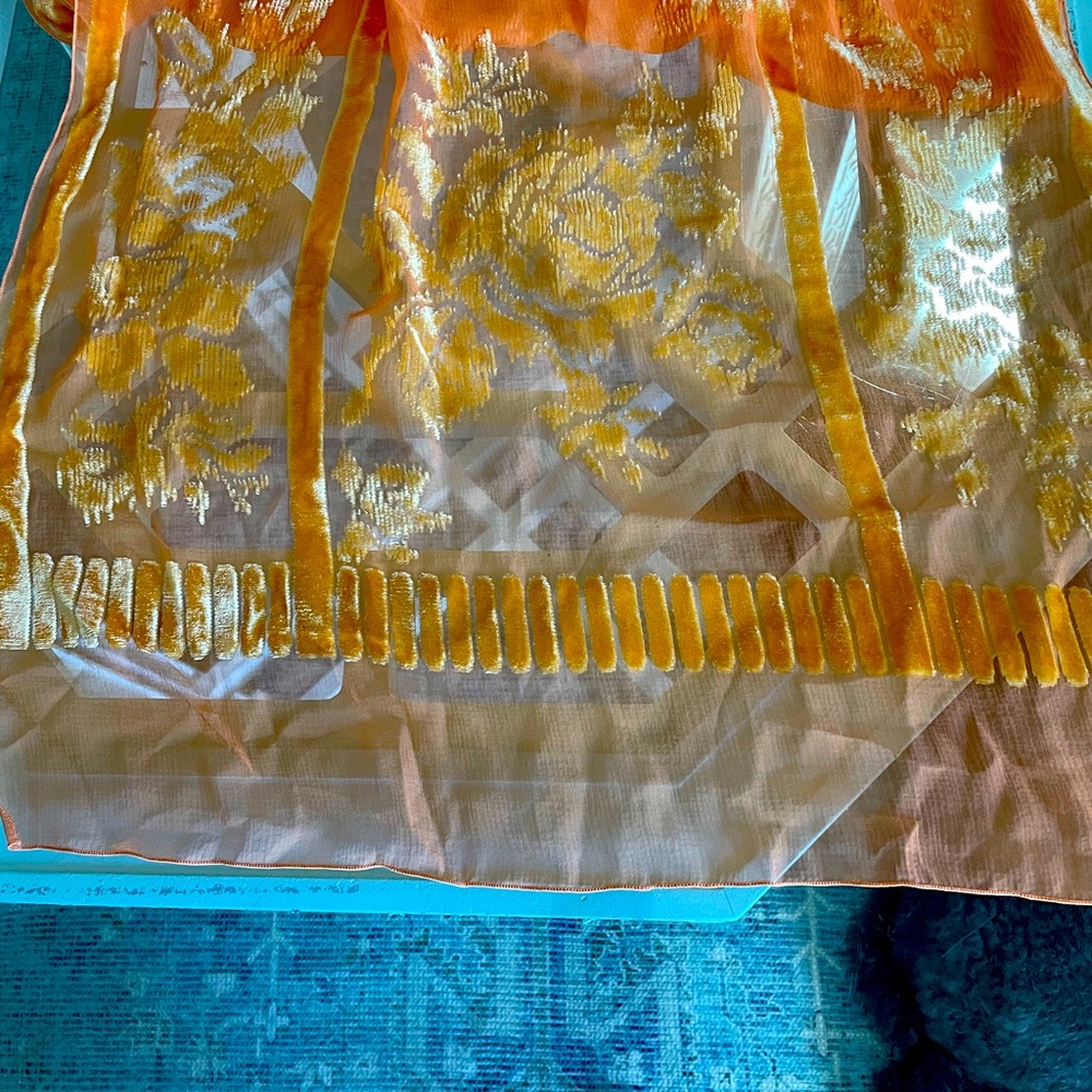 Orange sherbet scarf